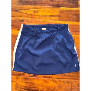 Danskin Now Navy Blue Athletic Skort Skirt with White Stripe M 8 10